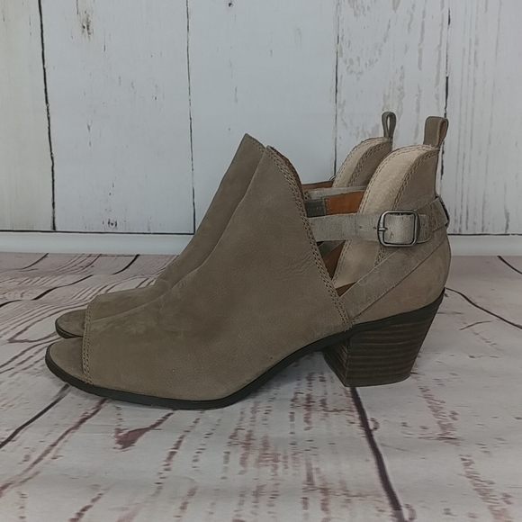 Lucky Brand Shoes - Lucky Brand Peep Toe Booties